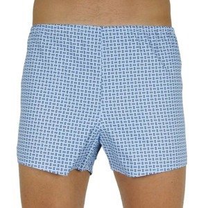 Classic men's shorts Foltýn blue with rectangles