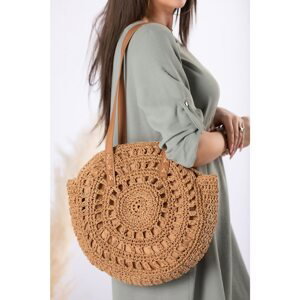 round handbag made of braided string