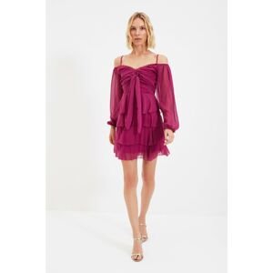 Trendyol Fuchsia Tie Detailed Dress