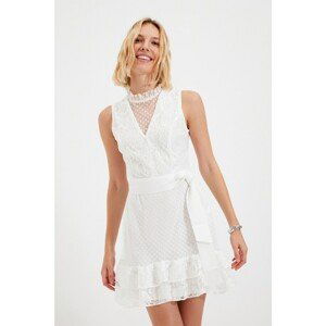 Trendyol Ecru Lace Detailed Dress