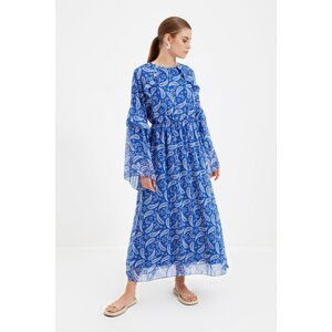 Trendyol Blue Belted Dress