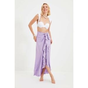 Trendyol Lilac Tie Flared Skirt