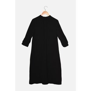Trendyol Black Pleated Dress