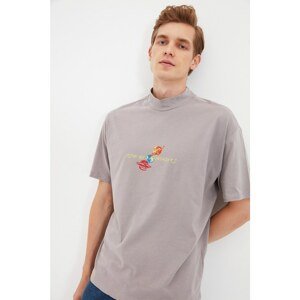 Trendyol T-Shirt - Gray - Relaxed fit