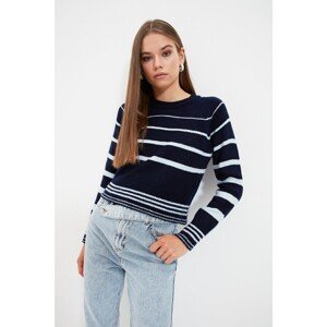 Trendyol Navy Striped Knitwear Sweater