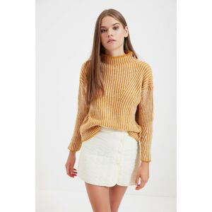 Trendyol Mustard Neck Knitwear Sweater