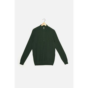 Trendyol Dark Green Men's Turtleneck Slim Fit Knitwear Sweater