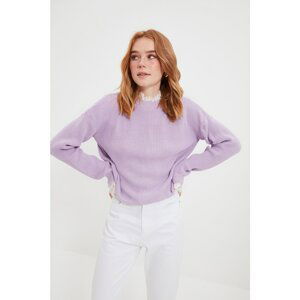 Trendyol Sweater - Purple - Regular fit