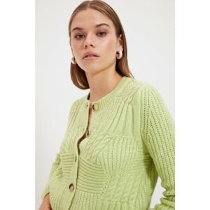 Trendyol Green Knitted Detailed Knitwear Cardigan