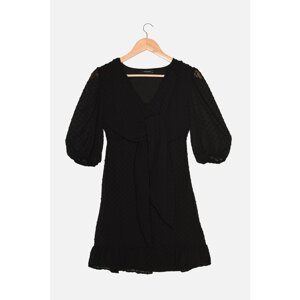 Trendyol Black Fabric Textured Dress