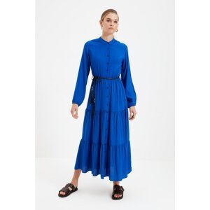 Trendyol Blue Belted Dress