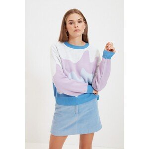 Trendyol Multi Color Color Block Knitwear Sweater