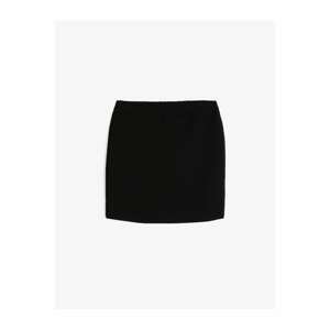 Koton Girl Black Normal Waist Slim Fit Skirt