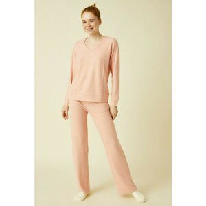 Koton Women's Pink Soft Sweatpants