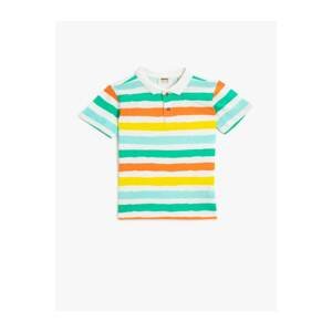 Koton Boys Polo Neck T-Shirt Short Sleeve Cotton Striped