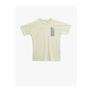 Koton Boy Printed T-Shirt Crew Neck Cotton