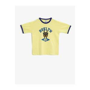 Koton Boys' Crew Neck Short Sleeve Cotton T-Shirt