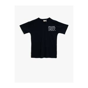 Koton Boy's Respect Life | Legislative Respect - Organic Cotton Printed T-Shirt Crew Neck Short Sleeve