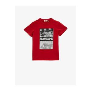 Koton Boy Printed Short Sleeve Cotton Crew Neck T-Shirt
