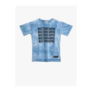 Koton Boy's Slogan T-Shirt Crew Neck Cotton