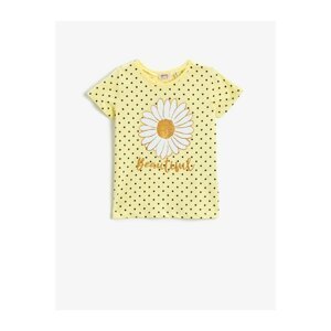 Koton Girl Yellow Tie Dye-180642 T-Shirt