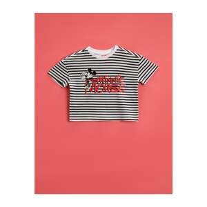 Koton Minnie Mouse T-Shirt Licensed Striped Cotton