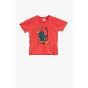 Koton Baby Boy Red Printed T-Shirt