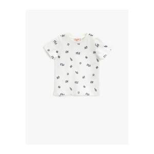 Koton Baby Boy Cotton T-shirt Ecru