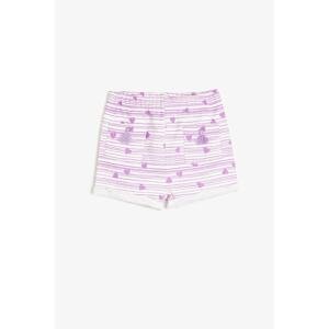 Koton Purple Baby Girl Shorts & Bermuda