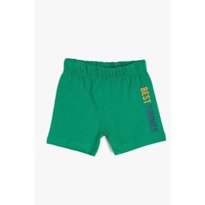 Koton Green Baby Boy Printed Shorts