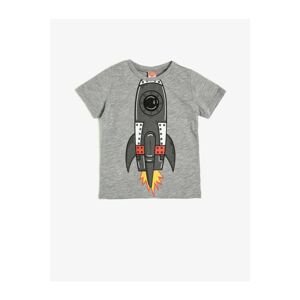 Koton Baby Boy Gray Printed T-Shirt