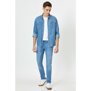 Koton Men's Blue Michael Jean Trousers