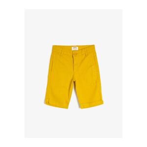 Koton Shorts - Yellow - Normal Waist