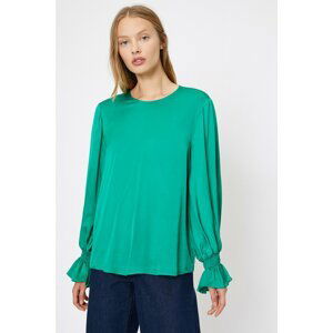 Koton Women's Green Ruffle Detailed Blouse