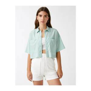 Koton Crop Shirt Short Sleeve