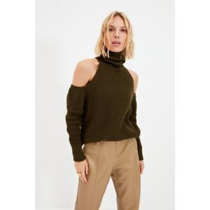 Trendyol Sweater - Khaki - Fitted