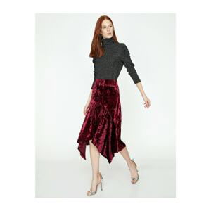 Koton Skirt - Burgundy - Midi