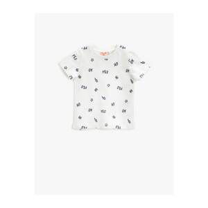 Koton Baby Boy Ecru T-Shirt