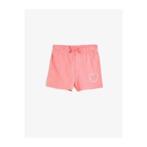 Koton Baby Girl Pink Glitter Detailed Shorts