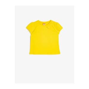 Koton Yellow Crew Neck Kids T-Shirt