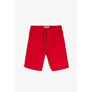 Koton Red Boy's Tie Waist Shorts