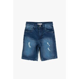 Koton Blue Boys Pocket Detailed Jean Shorts