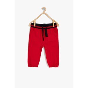 Koton Red Baby Boy Waist Tie Trousers