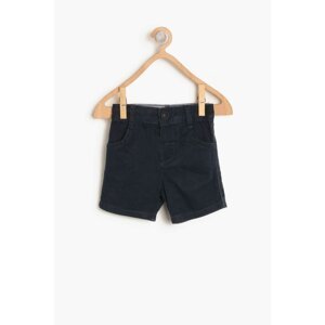 Koton Navy Blue Baby Boy Pocket Detailed Shorts
