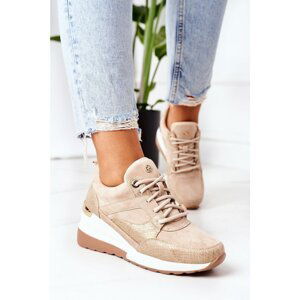 Wedge Sneakers Beige Temida