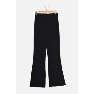 Trendyol Navy Flare Knitted Trousers