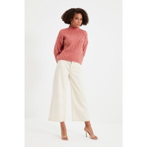 Trendyol Dried Rose Knitted Detailed Knitwear Sweater
