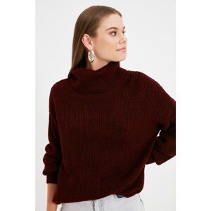 Trendyol Claret Red Turtleneck Knitwear Sweater