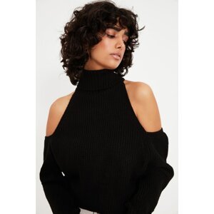 Trendyol Sweater - Black - Fitted