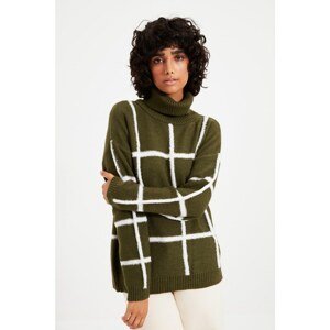 Trendyol Sweater - Khaki - Regular fit